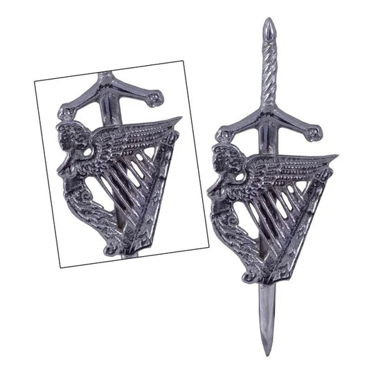 Celtic Irish Harp Kilt Pin