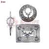 Scottish Kilt Belt Buckle – Celtic Knot Chrome Finish with Brooch & Pin