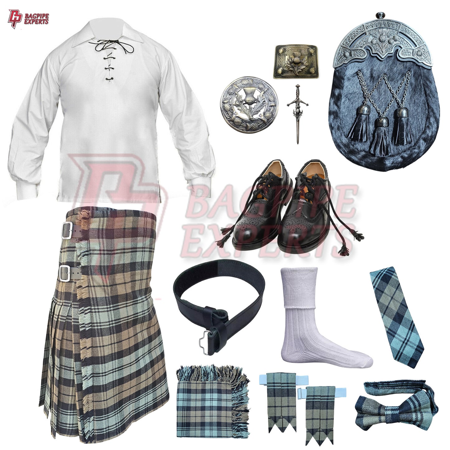 Black Watch Weather Set | Custom Highland Kilt Outfit