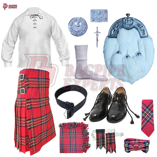 Royal Stewart Highland Dress Set – Customizable Tartan Outfit
