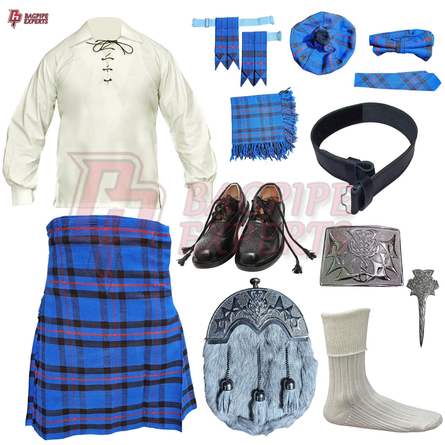 Elliot Modern Tartan Highland Dress Set – Customizable Outfit