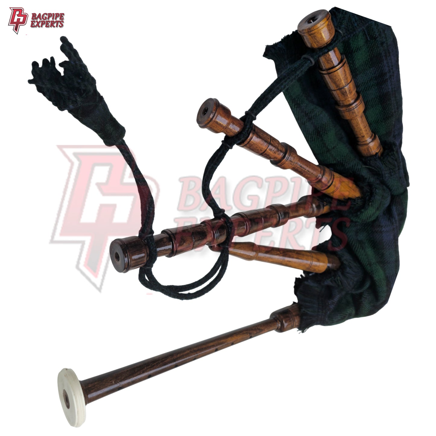 Kids Mini Bagpipes – Scottish Black Watch Tartan Playable Toy Instrument