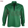 Green Jacobite Ghillie Shirt – Authentic Scottish Renaissance Top