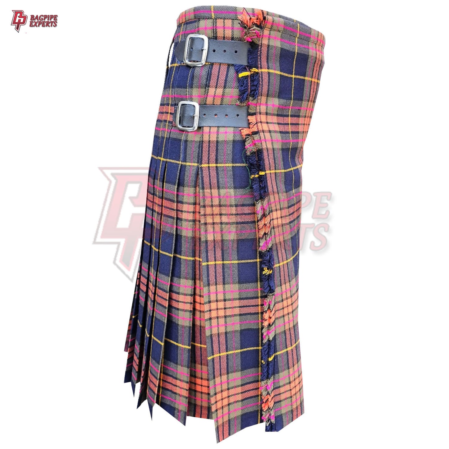 Leaping Salmon Tartan Kilt – 8 Yard Scottish Highland Dress Kilt