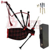 Great Highland Bagpipes – MacDonald Tartan Silver Mount with Case & Reeds