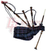 Great Highland Bagpipes – Pride of Scotland Tartan with Natural Mounts, Case & Reeds