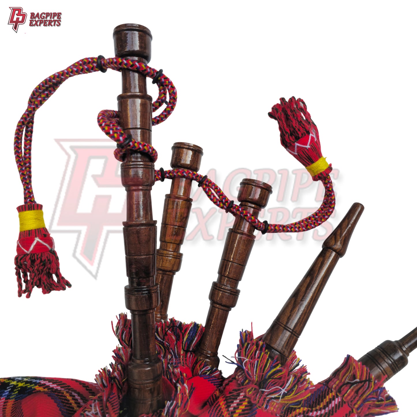 Scottish Mini Bagpipes for Kids – Royal Stewart Tartan Playable Toy Instrument