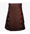 Men Khaki Fashion Hybrid Kilt