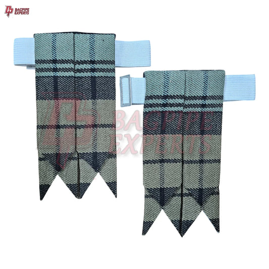 Black Watch Weather Tartan Flashes – Classic Highland Kilt Hose Accessories