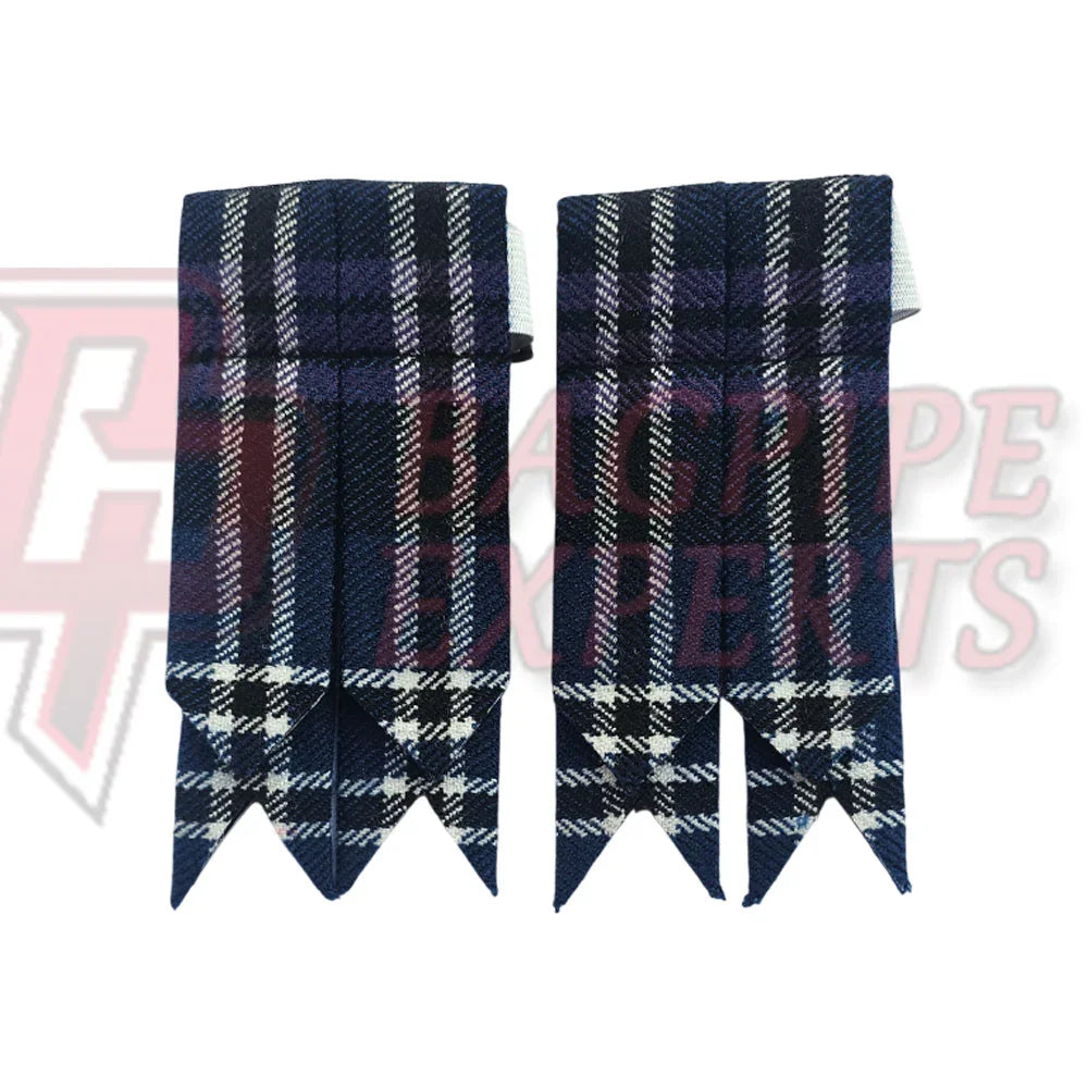 Blue Douglas Kilt Flashes – Traditional Scottish Highland Accessory