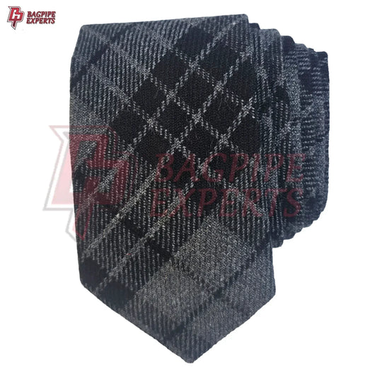 Gray Watch Necktie – Scottish Tartan Formal Tie for Weddings & Events