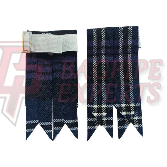 Blue Douglas Kilt Flashes – Traditional Scottish Highland Accessory