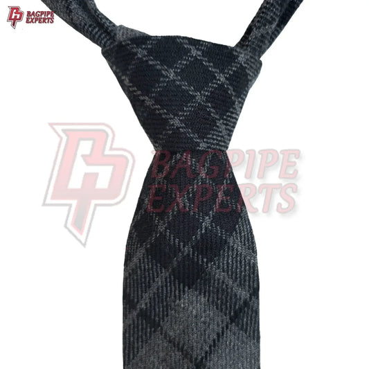 Gray Watch Necktie – Scottish Tartan Formal Tie for Weddings & Events