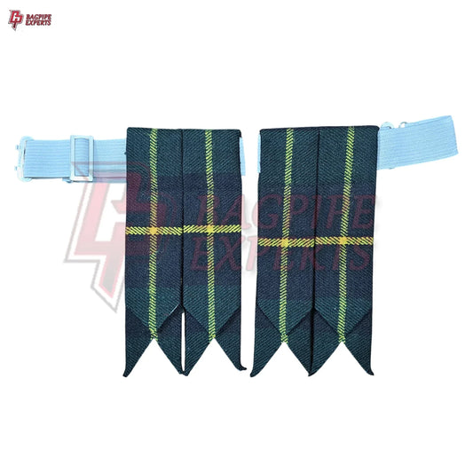 Hunting Wallace Tartan Kilt Flashes – Traditional Scottish Highland Wear Accessory