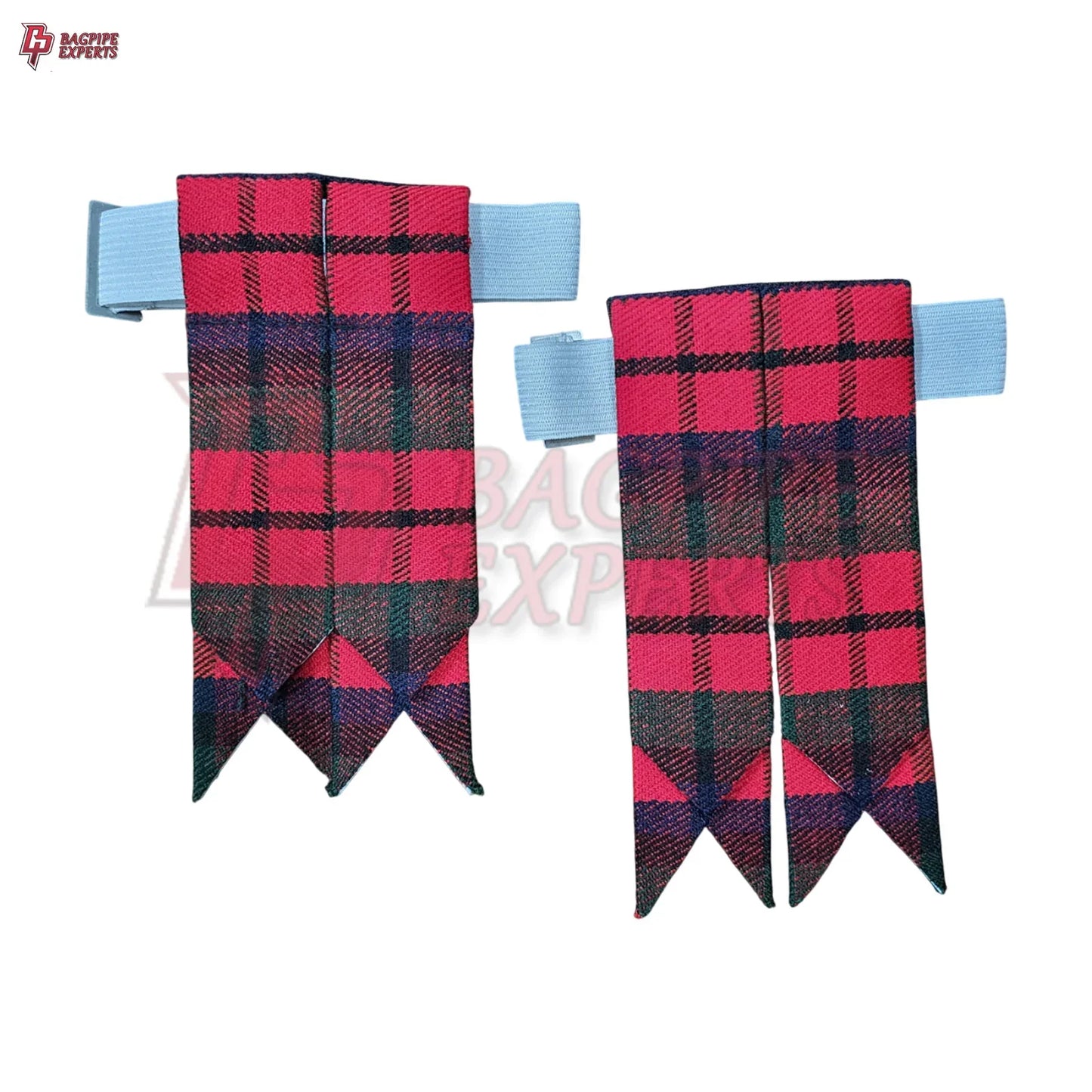 Robertson Red Tartan Kilt Flashes – Traditional Scottish Highland Accessory