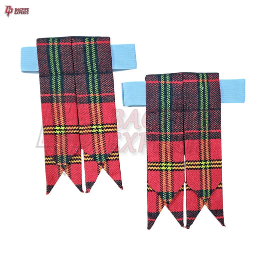 Ulster Red Kilt Flashes – Traditional Scottish Highland Dress Accessory