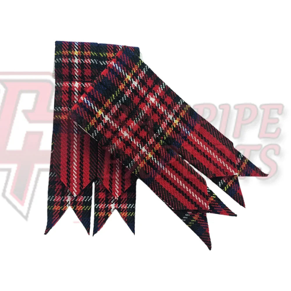Royal Stewart Tartan Flashes – Traditional Scottish Kilt Hose Accessories