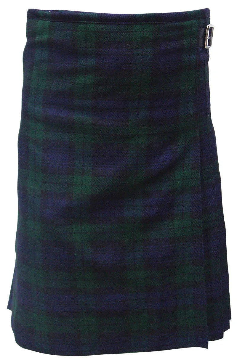 New Men's Scottish Black Watch Kilt 5 Yard Acrylic Highland Wear in all sizes