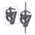 Celtic Irish Harp Kilt Pin