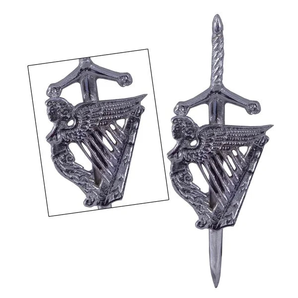 Celtic Irish Harp Kilt Pin