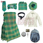 Irish Green Tartan Highland Dress Set – Customizable Outfit