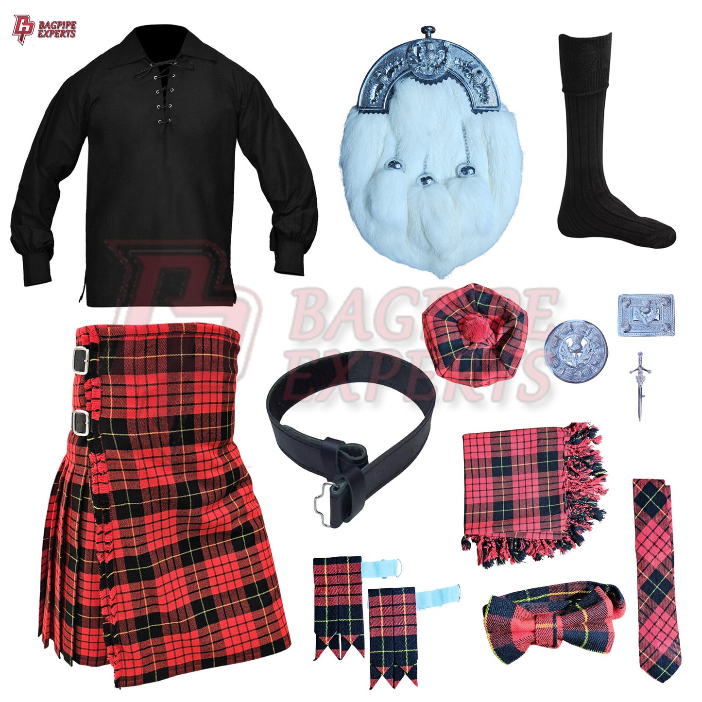McQueen Modern Tartan Highland Dress Set – Customizable Outfit