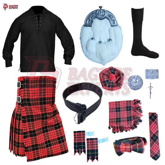 McQueen Modern Tartan Highland Dress Set – Customizable Outfit