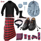 Robertson Red Tartan Highland Dress Set – Customizable Outfit