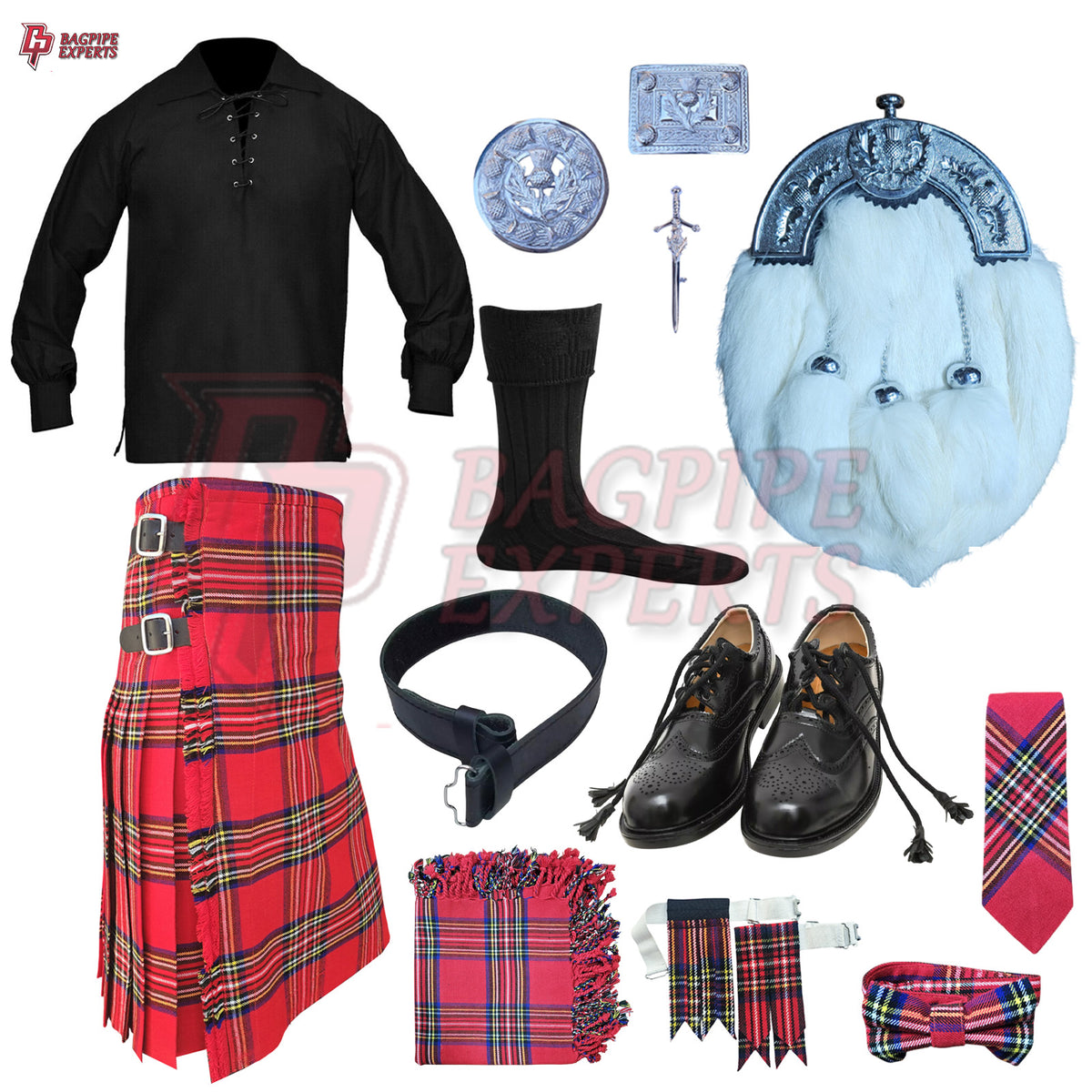 Royal Stewart Highland Dress Set – Customizable Tartan Outfit