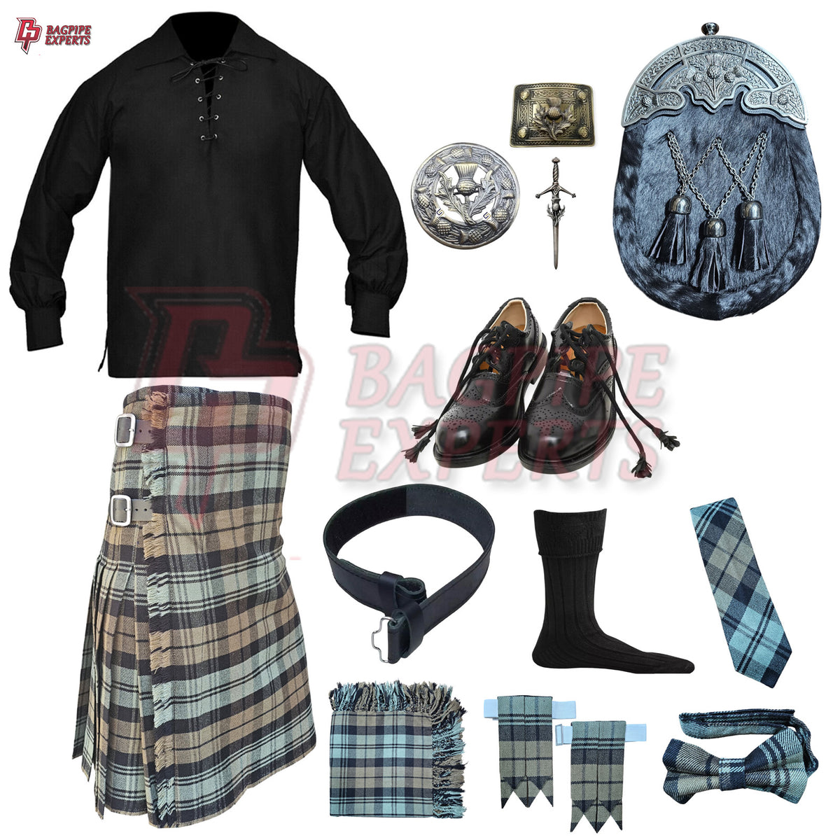 Black Watch Weather Set | Custom Highland Kilt Outfit