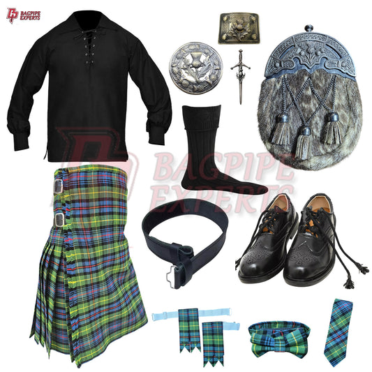 US Army Tartan Highland Dress Set – Customizable Outfit