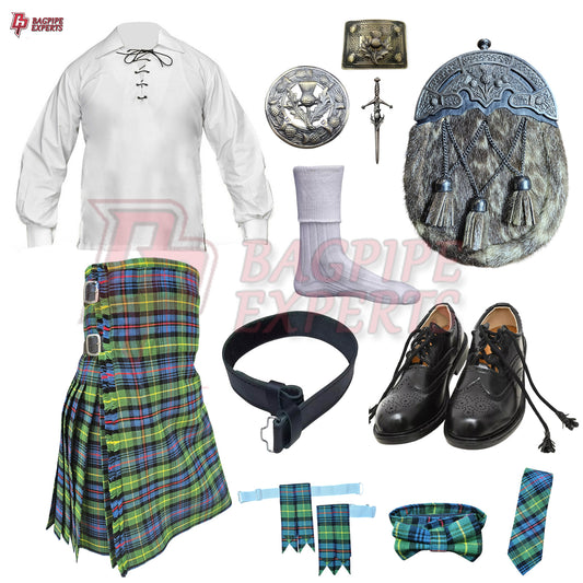 US Army Tartan Highland Dress Set – Customizable Outfit