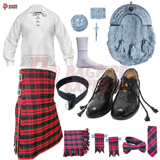 Robertson Red Tartan Highland Dress Set – Customizable Outfit