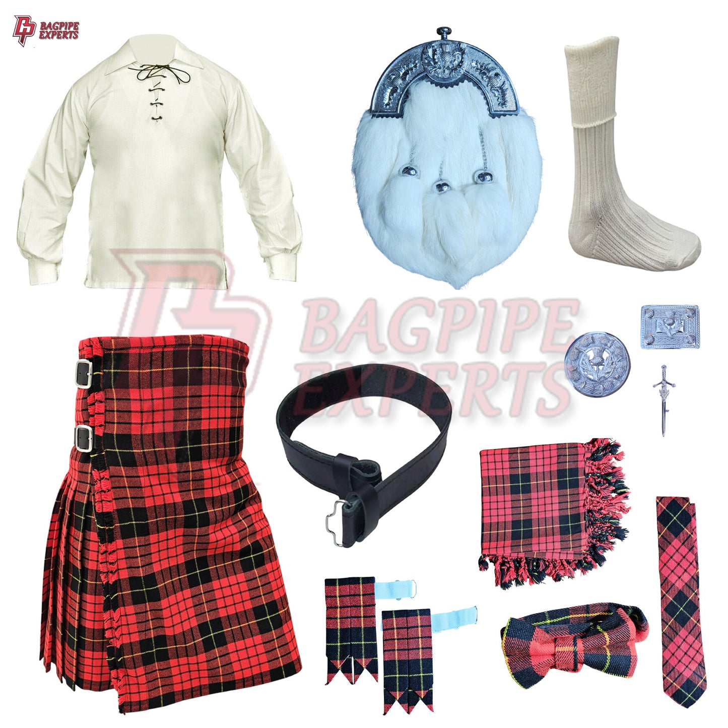 McQueen Modern Tartan Highland Dress Set – Customizable Outfit