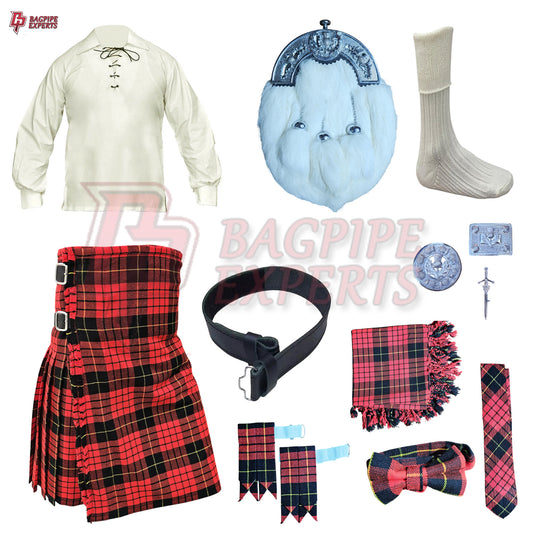 McQueen Modern Tartan Highland Dress Set – Customizable Outfit