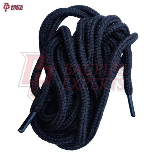 Premium Black Ghillie Brogue Shoe Laces – Durable Scottish Kilt Footwear Accessory