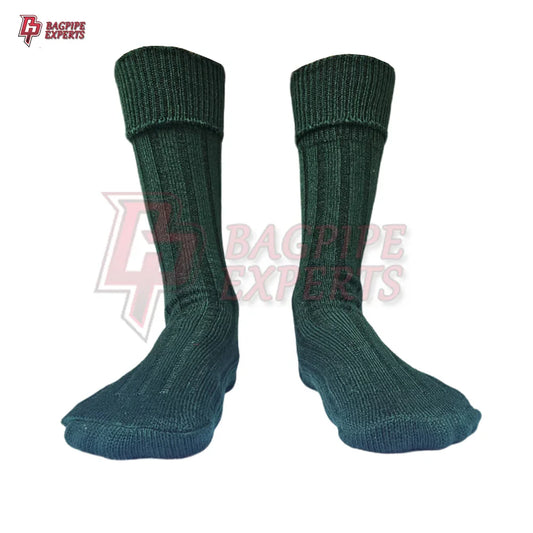 Premium Green Kilt Hose Socks – Authentic Scottish Highland Wear