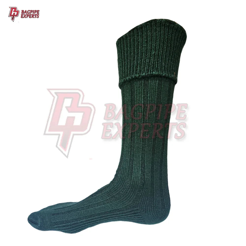 Premium Green Kilt Hose Socks – Authentic Scottish Highland Wear