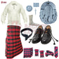Robertson Red Tartan Highland Dress Set – Customizable Outfit