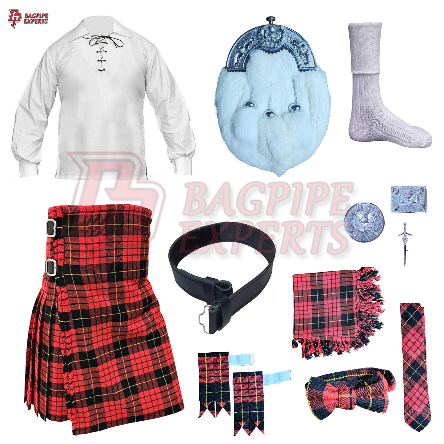 McQueen Modern Tartan Highland Dress Set – Customizable Outfit