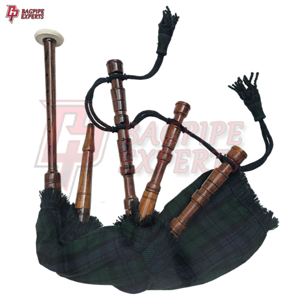 Kids Mini Bagpipes – Scottish Black Watch Tartan Playable Toy Instrument