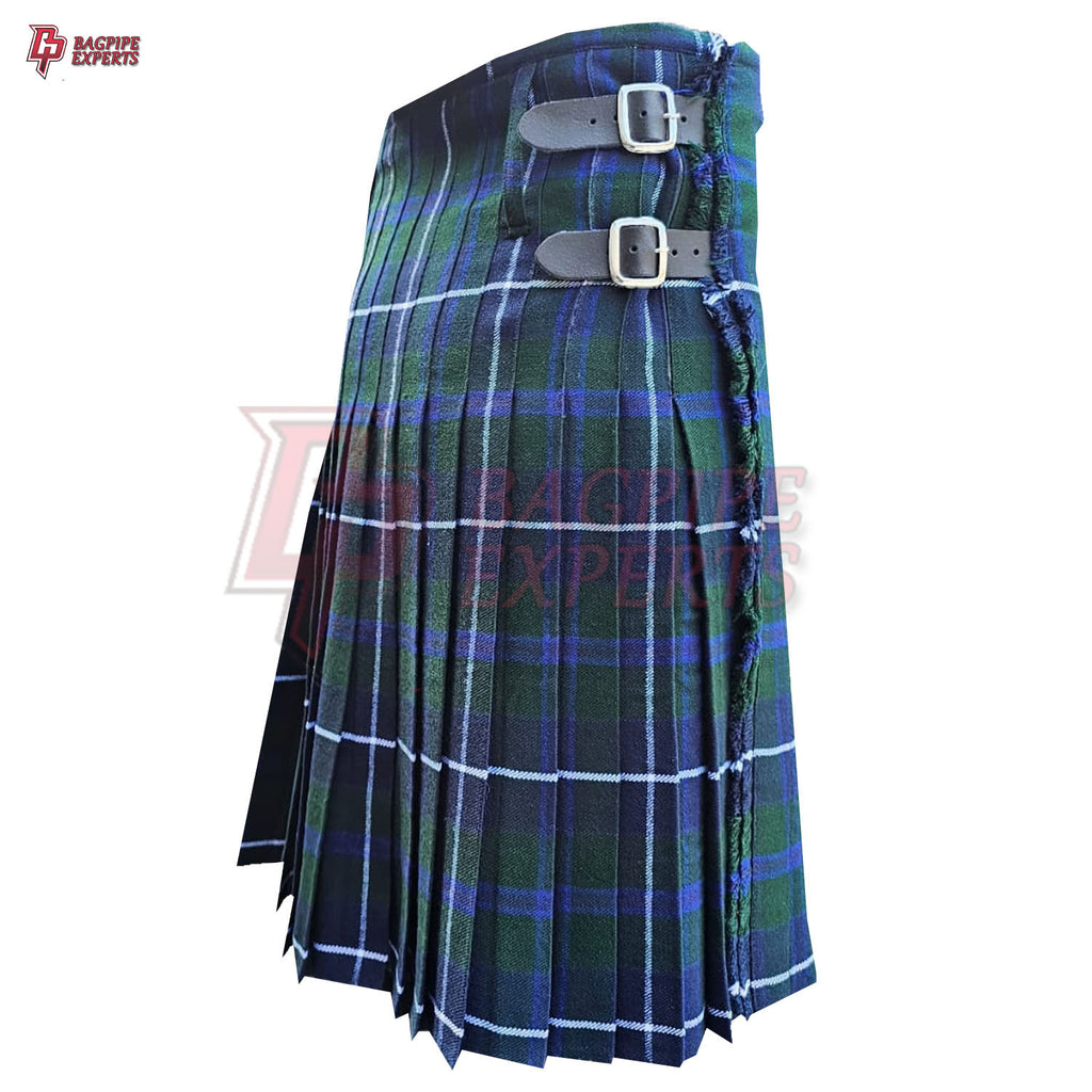 Blue Douglas 8 Yard Tartan Kilt – Traditional Scottish Kilt for Men