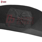 Scottish Glengarry Hat – Plain Black Pure Wool Highland Piper Cap