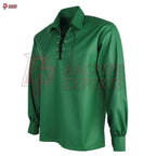 Green Jacobite Ghillie Shirt – Authentic Scottish Renaissance Top