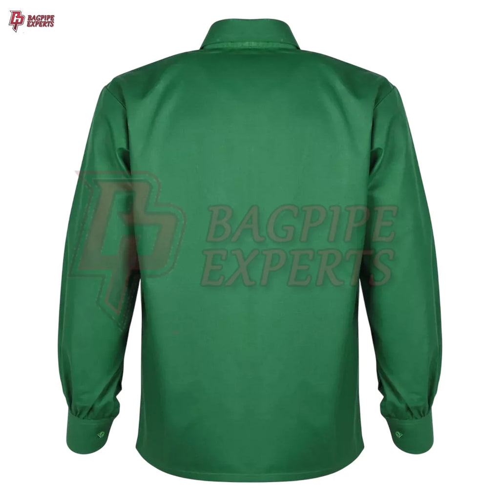Green Jacobite Ghillie Shirt – Authentic Scottish Renaissance Top