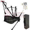 Great Highland Bagpipes – Gray Watch Tartan, Silver Mount with Case & Reeds