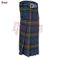 Gun Modern Tartan Kilt – 8 Yard Pleated Scottish Dress Kilt