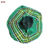 Irish Green Tartan Tam O’Shanter Cap – Traditional Scottish Tammy Hat