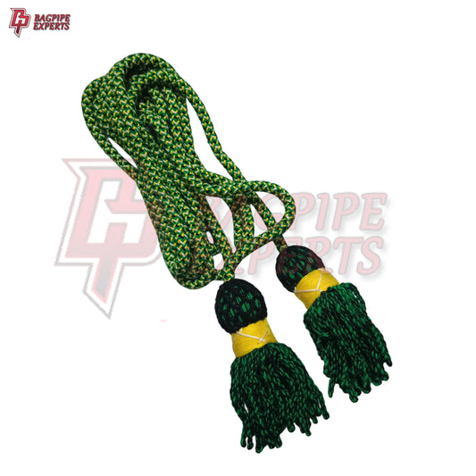 Scottish Bagpipe Drone Cord – Premium Irish Green Bugle Cord in Traditional Style