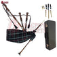 Great Highland Bagpipes – Mackenzie Tartan with Natural Mounts, Hard Case & Reeds